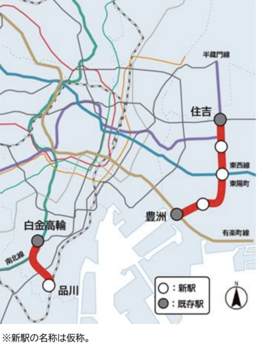 東京メトロ地下鉄延伸決定：有楽町線「豊洲〜住吉」南北線「白金高輪〜品川」2008年以来の新規地下鉄開業計画
