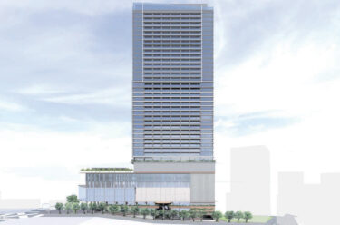 代々木駅前高さ約150m超高層ビル建設計画：代々木駅西口南地区市街地再開発