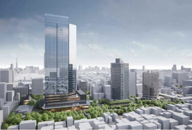 港区北青山三丁目B地区再開発計画：約180mの超高層ビル建設・2028年度完成予定