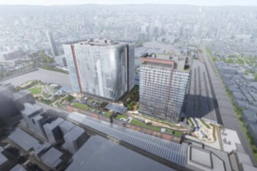2025年度末開業予定・JR大井町駅大規模再開発：品川区役所移転・超高層ビル建設