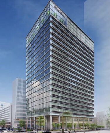 2026年8月完成予定・明治安田生命名古屋駅前ビル建替計画：キャッスルプラザ跡地再開発