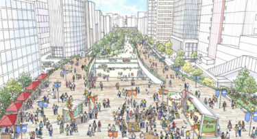 銀座・築地周辺みどりのプロムナード構想：首都高速都心環状線上部・東京高速道路を歩行者専用道に再整備計画
