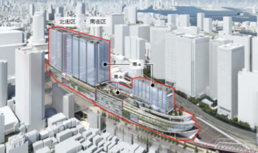 JR・京急品川駅西口・超高層ビル計画：2036年度全体完成予定の2棟のツインタワー計画